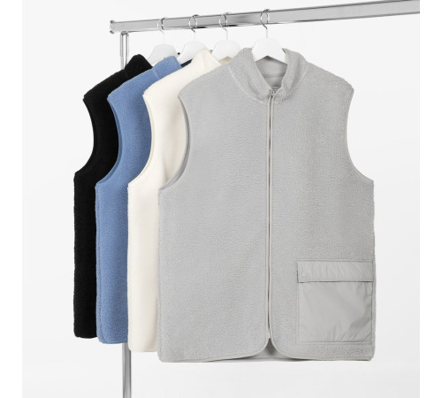 Жилет унисекс Oblako, молочно-белый