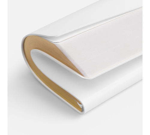 Ежедневник Nebraska Flex, недатированный, белый с золотистым