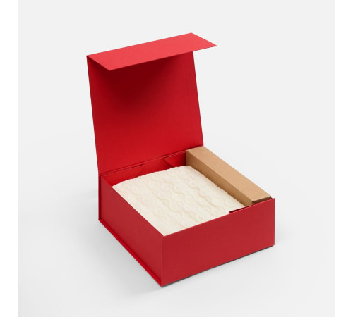 Коробка складная Quadra Fold, красная