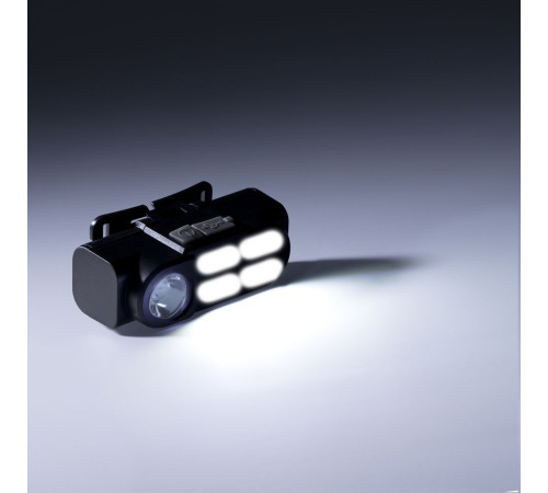 Налобный фонарик аккумуляторный Alnes, черный