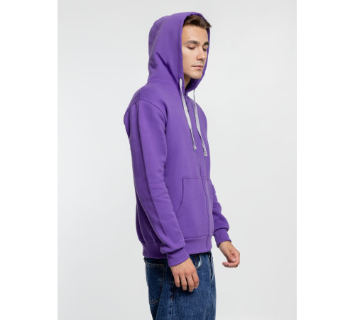 Толстовка на молнии с капюшоном Siverga Heavy, фиолетовая