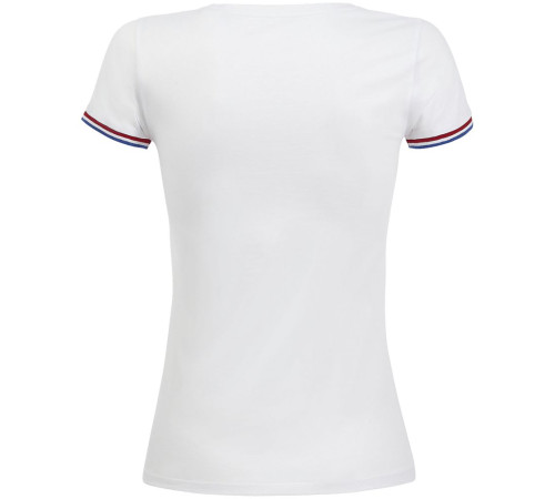 Футболка женская Rainbow Women, белая с ярко-синим