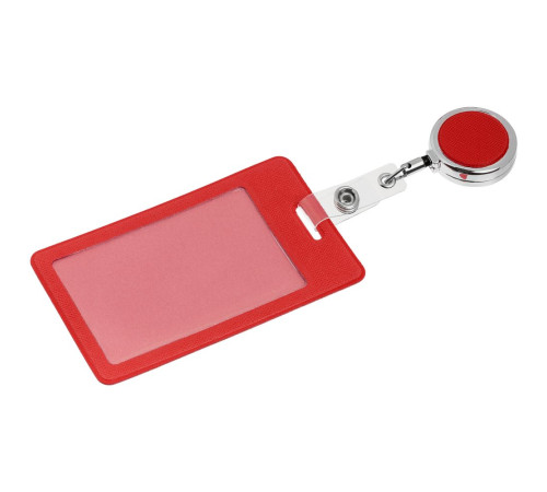 Чехол для пропуска с ретрактором Devon, красный