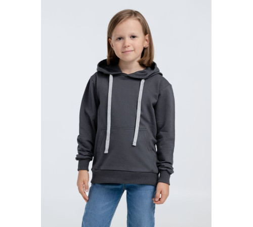 Толстовка с капюшоном детская Kirenga Kids, темно-серая (графит)
