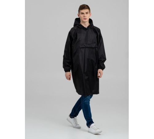 Дождевик-анорак Alatau, черный, единый размер