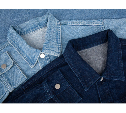 Куртка джинсовая O1, темно-синяя