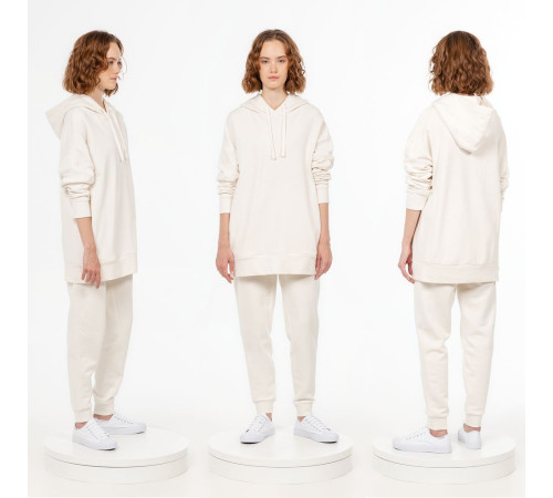 Худи унисекс H2, молочно-белое