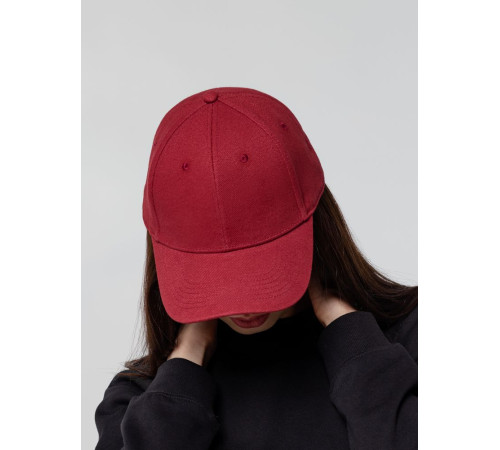 Бейсболка Hillside, бордовая