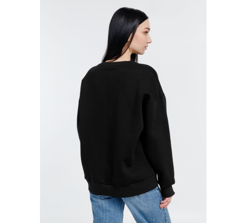 Свитшот оверсайз унисекс True Self, черный