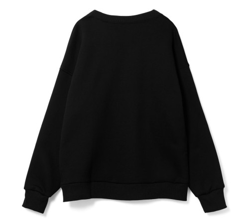 Свитшот оверсайз унисекс True Self, черный