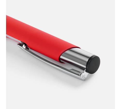 Ручка шариковая Keskus Soft Touch, красная