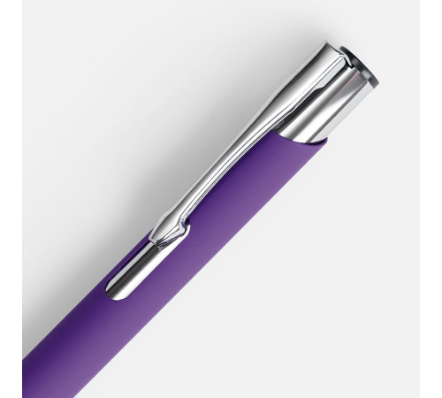 Ручка шариковая Keskus Soft Touch, фиолетовая