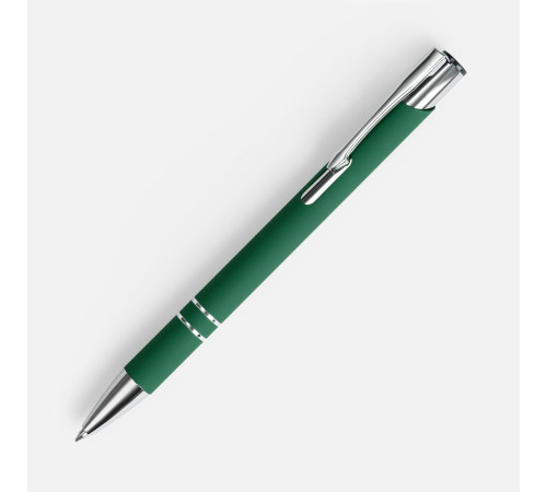 Ручка шариковая Keskus Soft Touch, зеленая