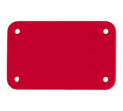 Лейбл из ПВХ Kreta, S, красный