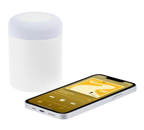 Станция беспроводной зарядки с колонкой и ночником Trilogy, белая