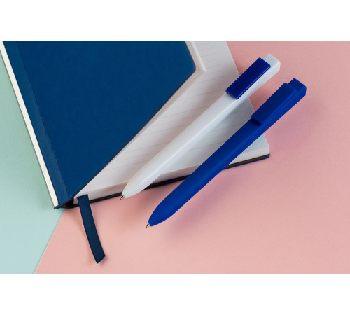 Ручка шариковая Swiper SQ, белая с синим