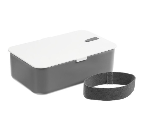 Ланчбокс Lunch Hour, белый с серым