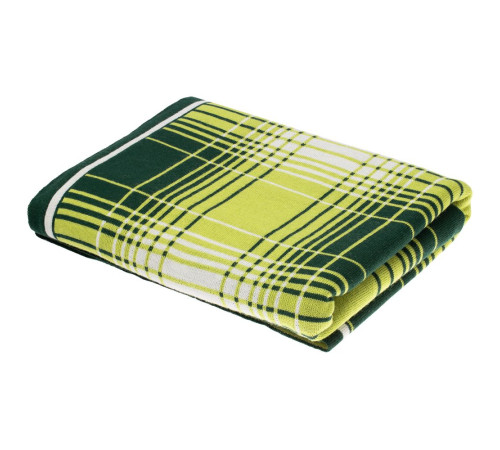 Плед Duotone, зеленый с белым