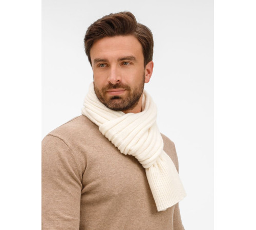 Шарф Bellish, белый (ванильный)