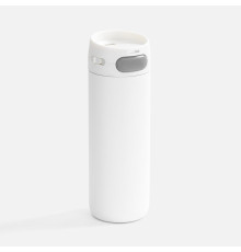 Термостакан X1 с цветной кнопкой, белый с серым