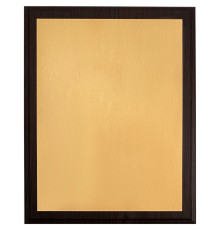 Плакетка Plaque XL, венге с золотистой пластиной