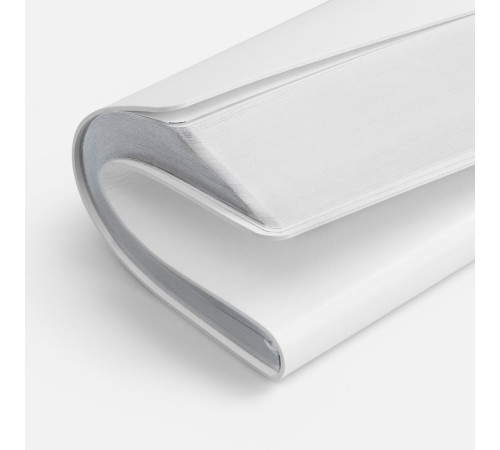 Ежедневник Nebraska Flex, недатированный, белый с серебристым