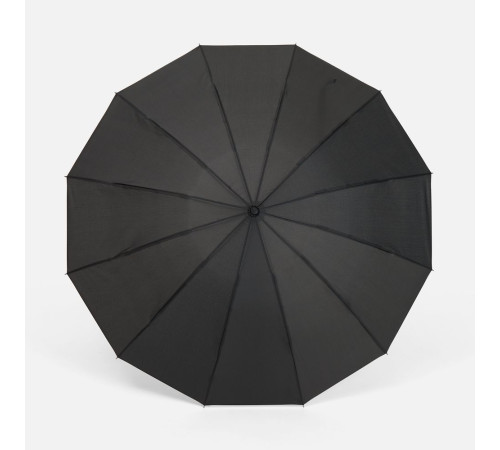 Зонт обратного сложения inLoop с ручкой-карабином, черный