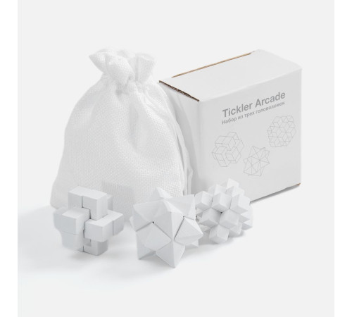 Набор из 3 головоломок Tickler Arcade, белый