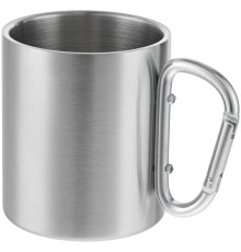 Кружка Trek, с серебристой ручкой-карабином