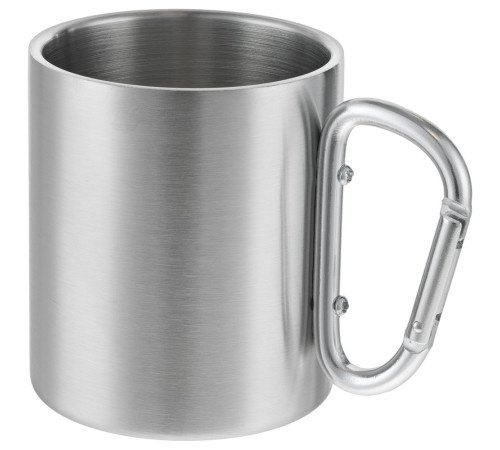 Кружка Trek, с серебристой ручкой-карабином