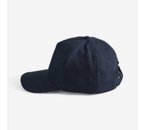 Бейсболка Long Beach, темно-синяя с белым