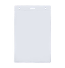 Карман для бейджа Lucid, вертикальный, из фактурного ПВХ