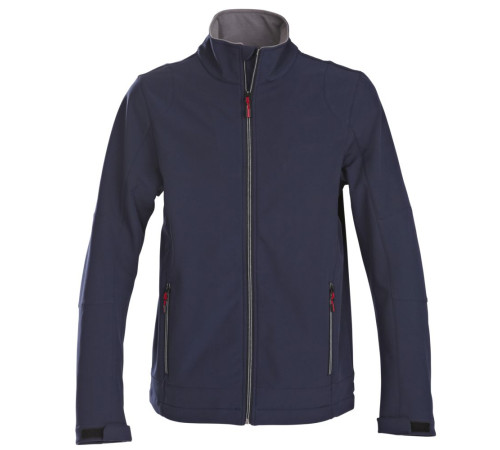 Куртка софтшелл мужская Trial, темно-синяя