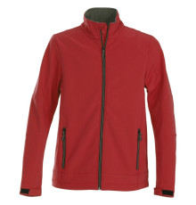 Куртка софтшелл мужская Trial, красная