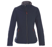 Куртка софтшелл женская Trial Lady, темно-синяя
