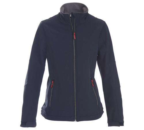 Куртка софтшелл женская Trial Lady, темно-синяя