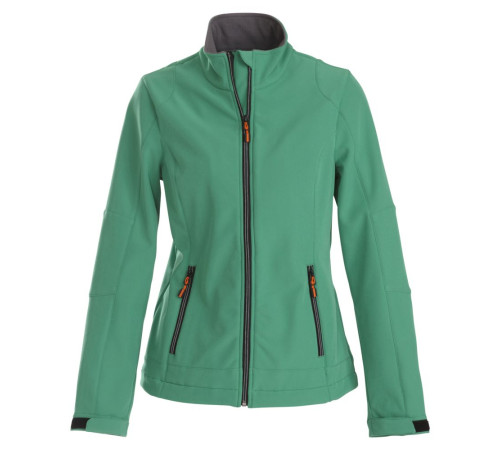Куртка софтшелл женская Trial Lady, зеленая