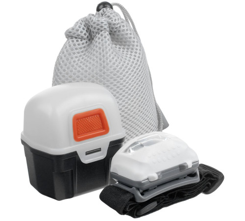 Многофункциональный светодиодный фонарь Klar, серый