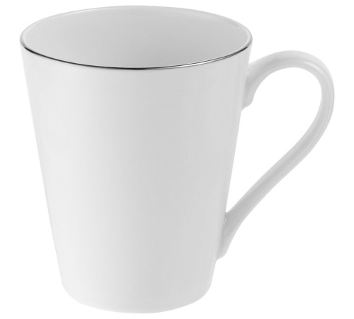 Кружка Select, белая с серебристой отводкой