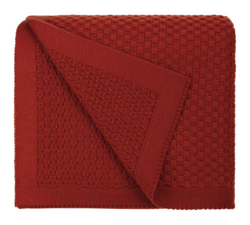 Плед Sheerness, коричневый (терракота)