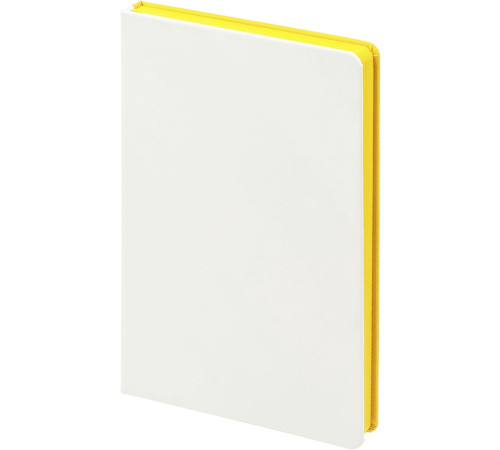 Ежедневник Duplex, недатированный, белый с желтым