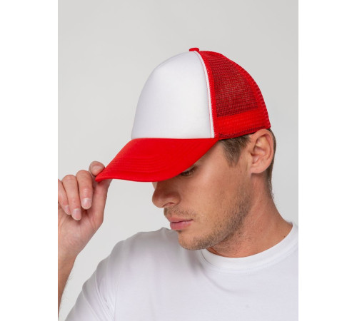 Бейсболка Sunbreaker, красная с белым
