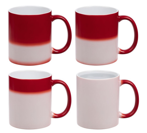 Кружка «Хамелеон», глянцевая, красная