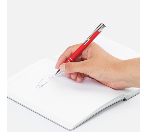 Ручка шариковая Keskus Soft Touch, красная