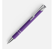 Ручка шариковая Keskus Soft Touch, фиолетовая