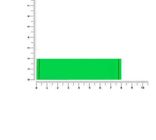 Лейбл из ПВХ Tarea, зеленый неон