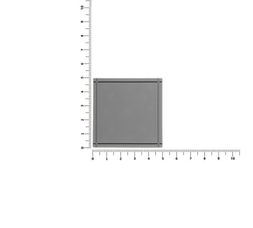 Лейбл из ПВХ Dzeta, L, серый