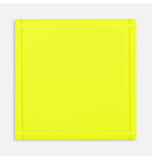 Лейбл из ПВХ Dzeta, L, желтый неон