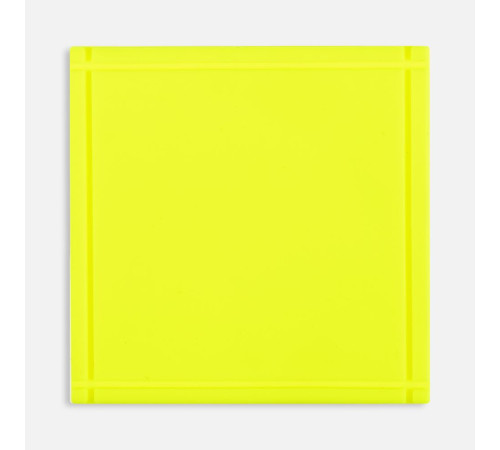 Лейбл из ПВХ Dzeta, L, желтый неон