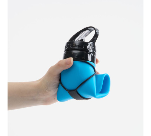 Складная бутылка для воды Langfossen, голубая